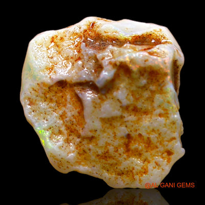 Natural Untreated Fire Opal Loose Gemstone Fancy Rough From Australia 8.00 Cts 15x14x6 mm RC-145