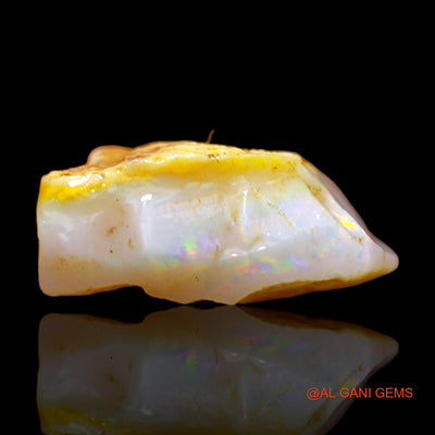 Natural Fire Opal Gemstone 5.00 Cts Loose Fancy Rough From Australia 14x13x6 mm RC-159