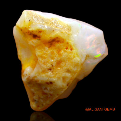 Natural Fire Opal Gemstone 5.00 Cts Loose Fancy Rough From Australia 14x13x6 mm RC-159