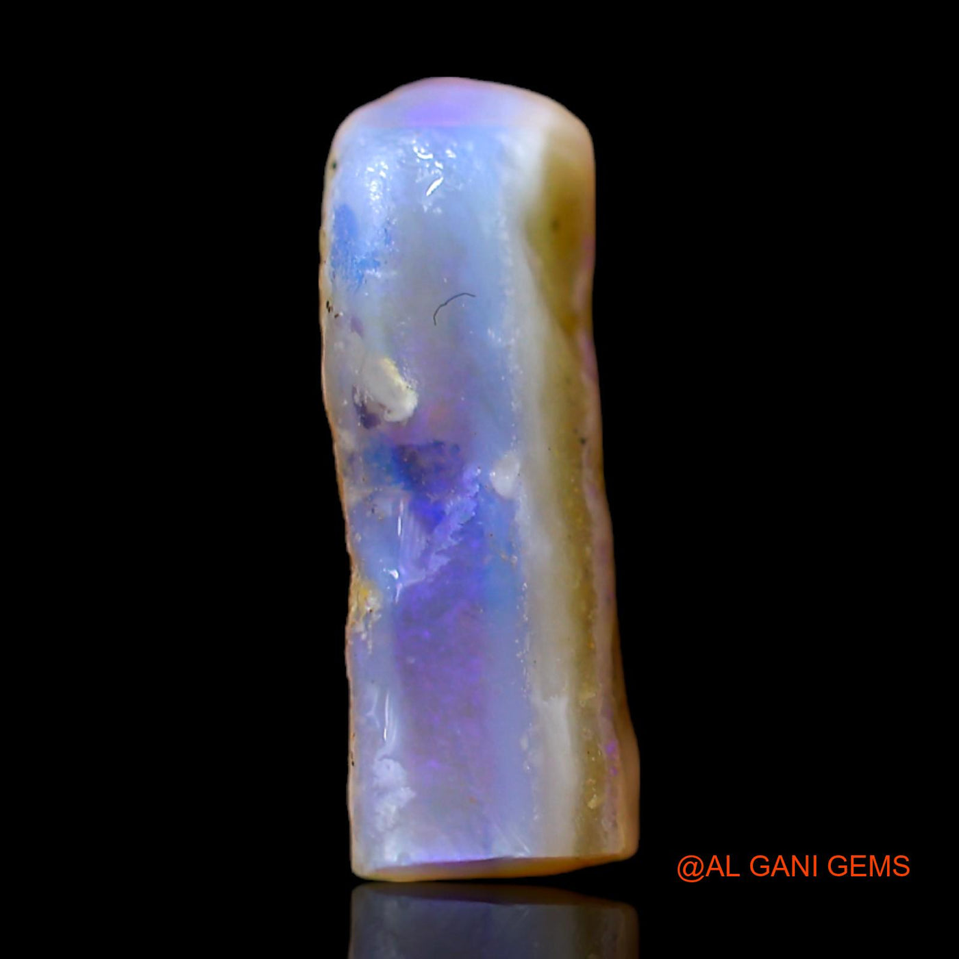 Natural Fire Opal Gemstone 5.00 Cts Loose Fancy Rough From Australia 13x12x4 mm RC-161
