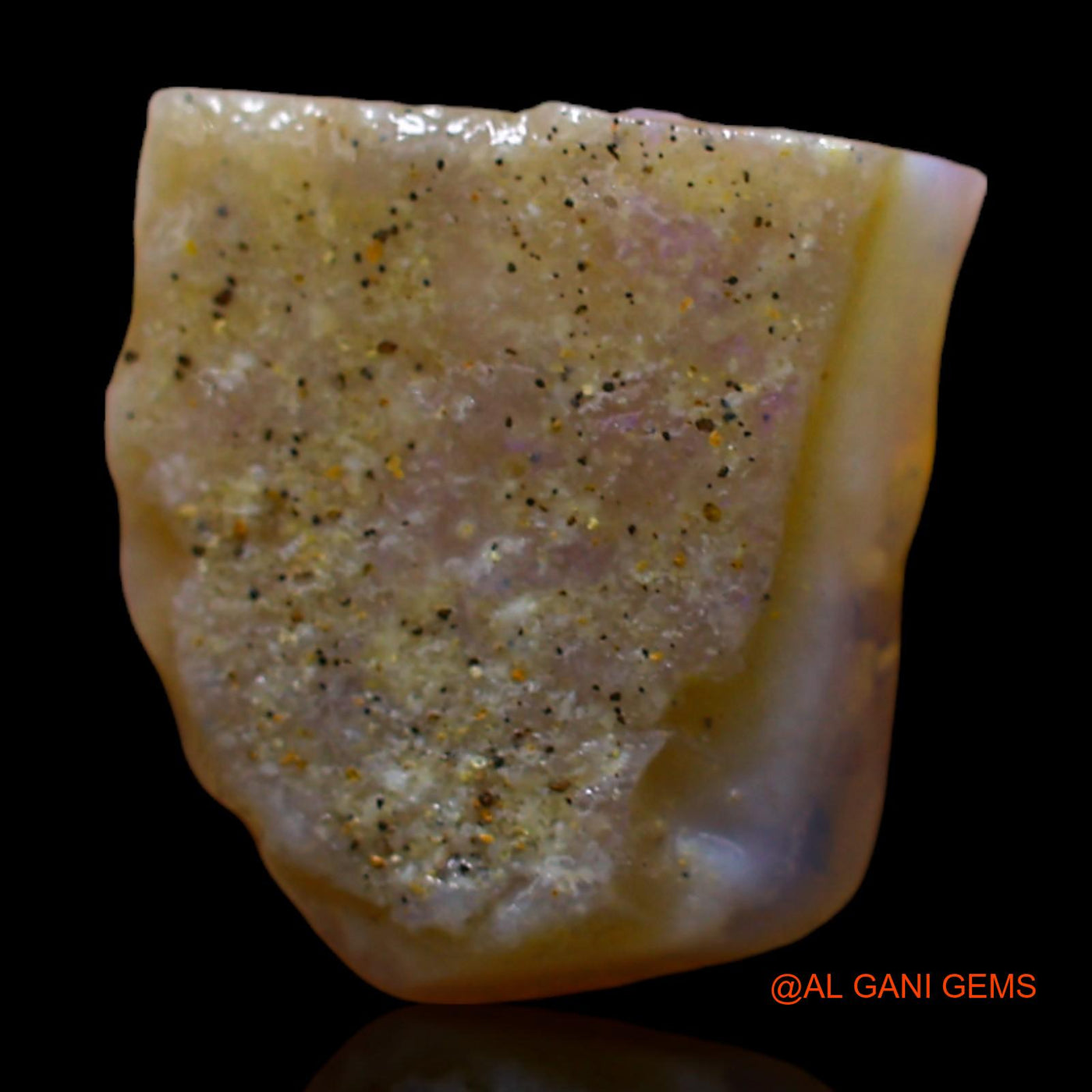 Natural Fire Opal Gemstone 5.00 Cts Loose Fancy Rough From Australia 13x12x4 mm RC-161