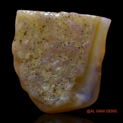 Natural Fire Opal Gemstone 5.00 Cts Loose Fancy Rough From Australia 13x12x4 mm RC-161