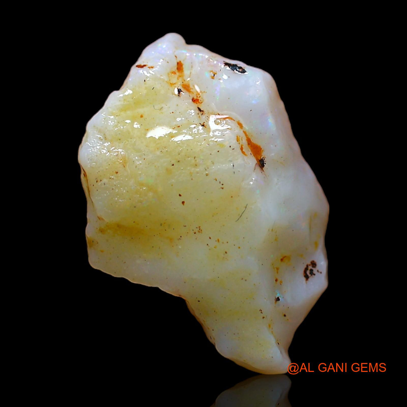 4.00 Cts Natural Australian Fire Opal Loose Gemstone Fancy Rough 16x11x5 mm RC-162