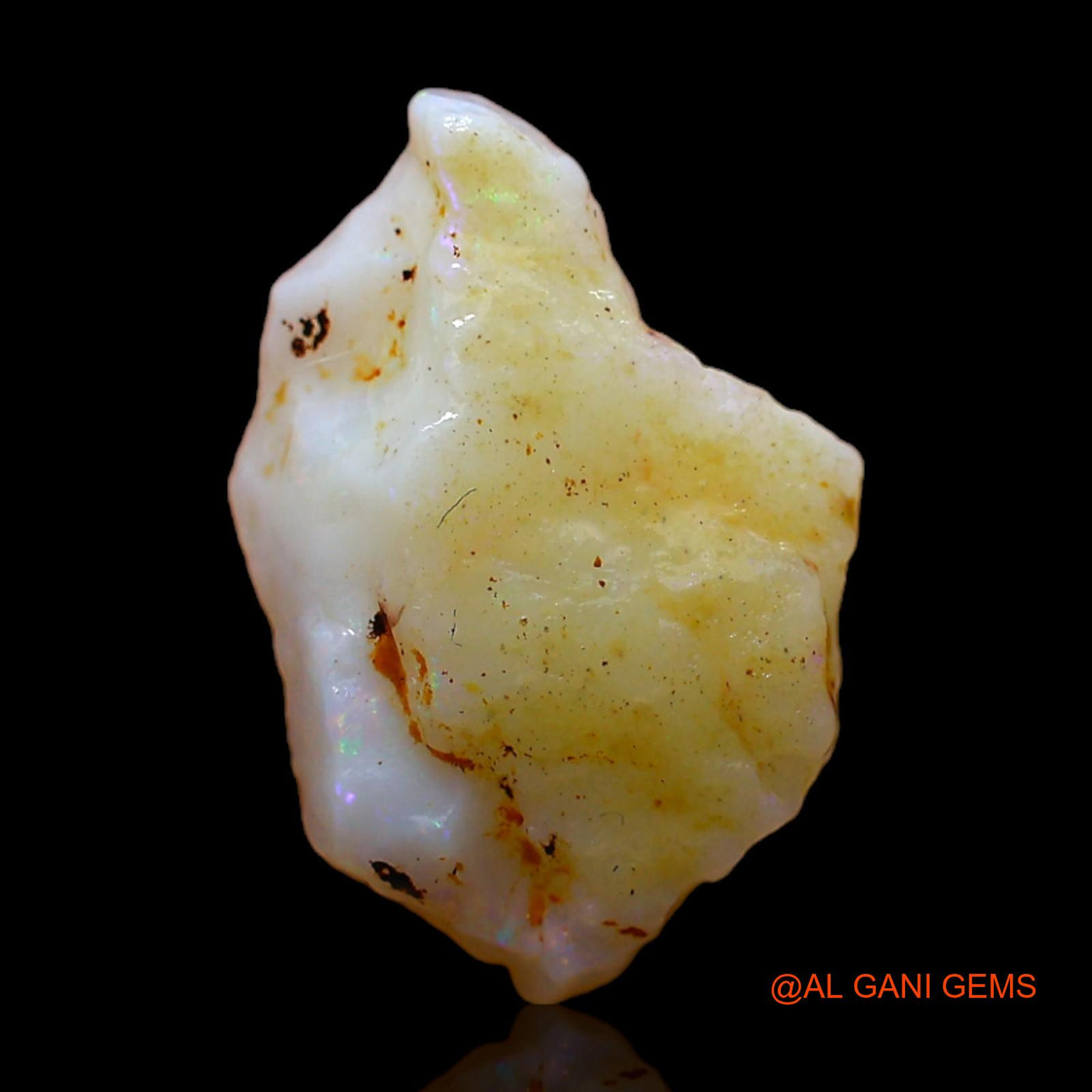 4.00 Cts Natural Australian Fire Opal Loose Gemstone Fancy Rough 16x11x5 mm RC-162