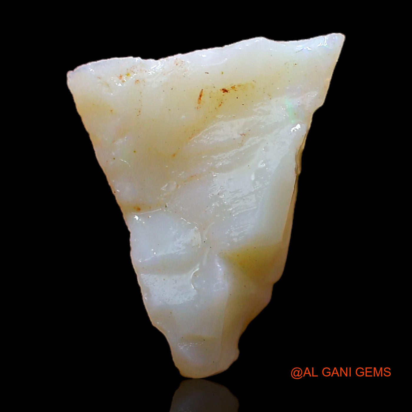 Natural Untreated Fire Opal Loose Gemstone Fancy Rough From Australia 4.00 Cts 12x11x7 mm RC-166