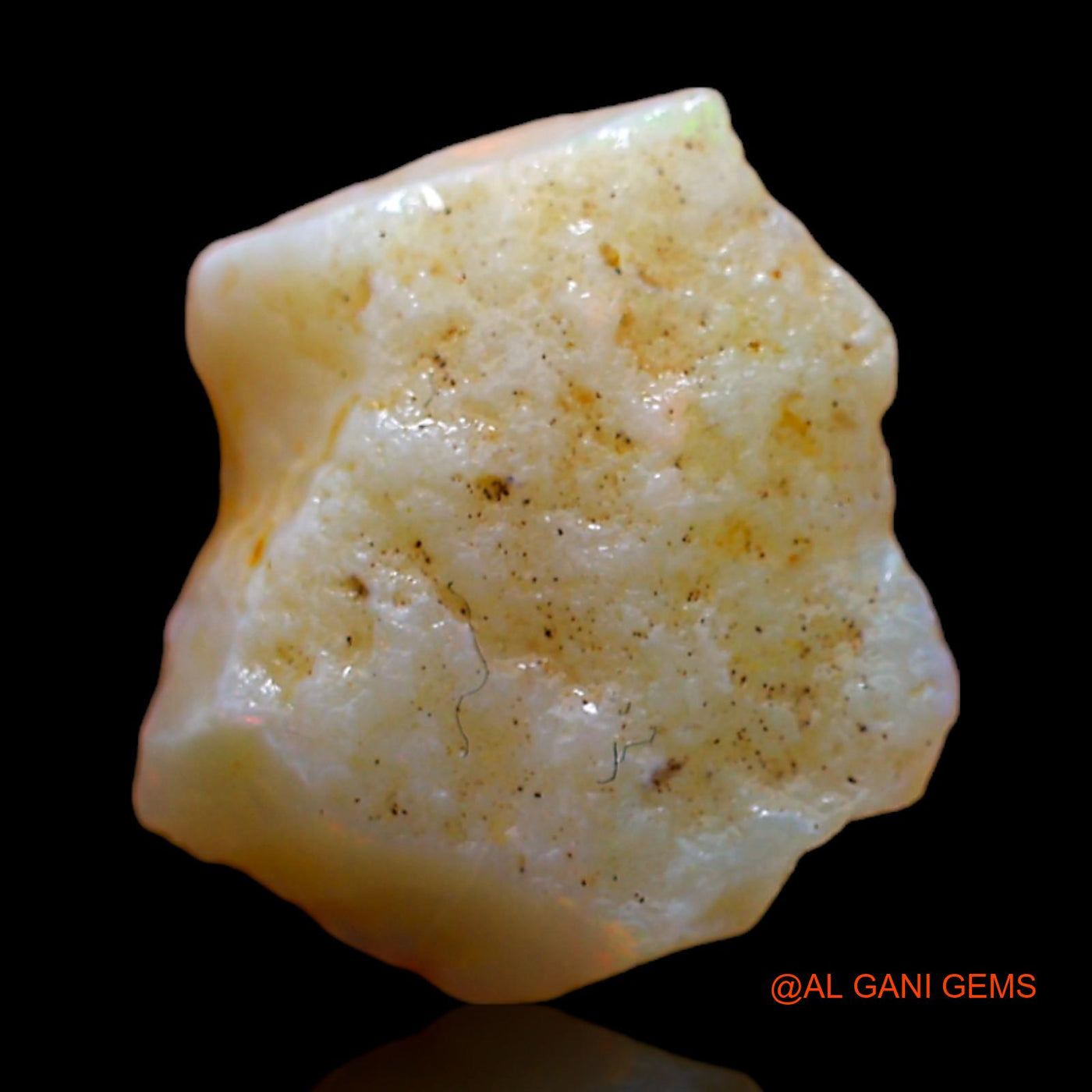 Natural Untreated Fire Opal Loose Gemstone Fancy Rough From Australia 4.00 Cts 13x13x4 mm RC-167