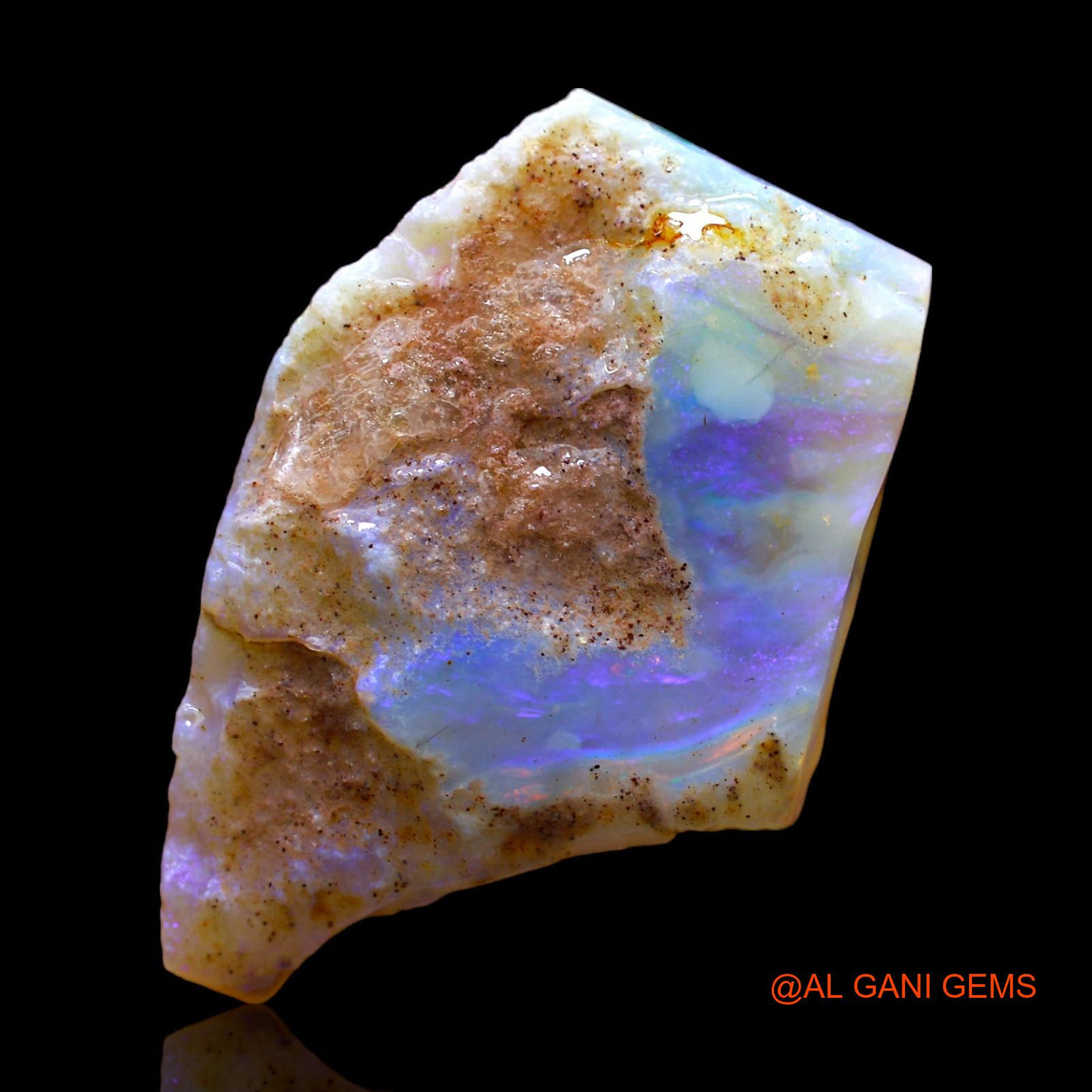 26.00 Cts Natural Australian Fire Opal Loose Gemstone Fancy Rough 34x22x6 mm RC-16