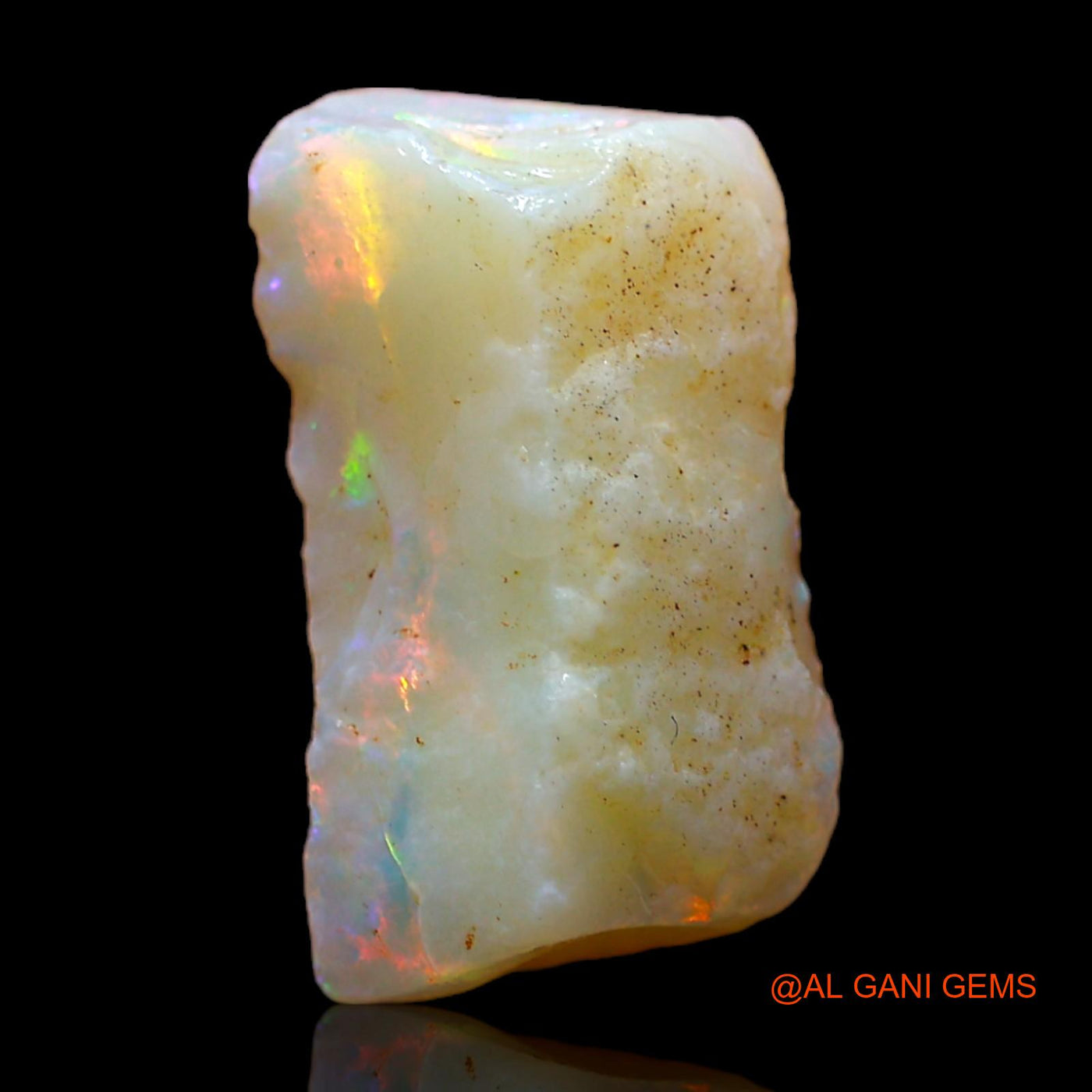 4.00 Cts Unheated Australian Fire Opal Loose Gemstone Fancy Rough Natural 16x9x5 mm RC-182