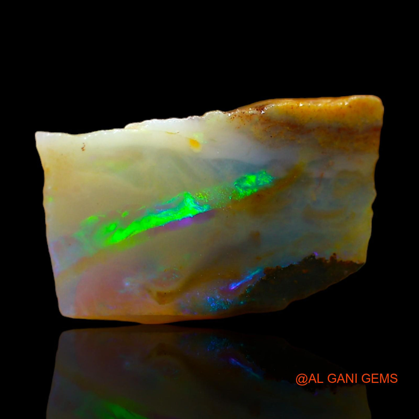 5.00 Cts Unheated Australian Fire Opal Loose Gemstone Fancy Rough Natural 16x9x3 mm RC-184