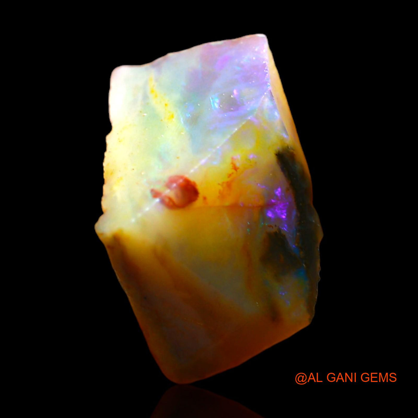 5.00 Cts Unheated Australian Fire Opal Loose Gemstone Fancy Rough Natural 16x9x3 mm RC-184