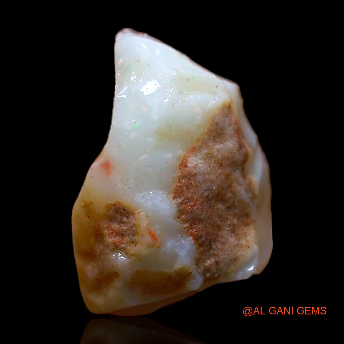 7.00 Cts Natural Australian Fire Opal Loose Gemstone Fancy Rough 15x10x8 mm RC-188