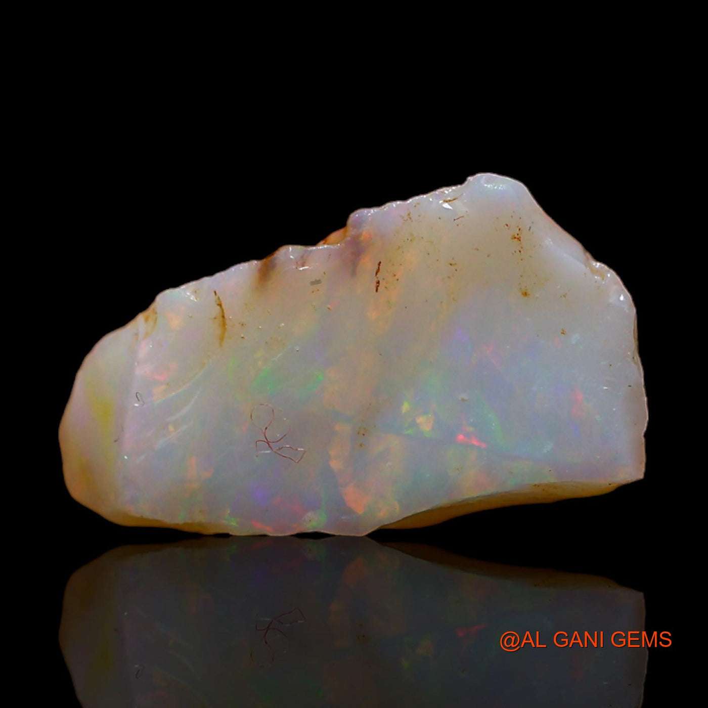 5.00 Cts Natural Australian Fire Opal Loose Gemstone Fancy Rough 15x8x8 mm RC-189