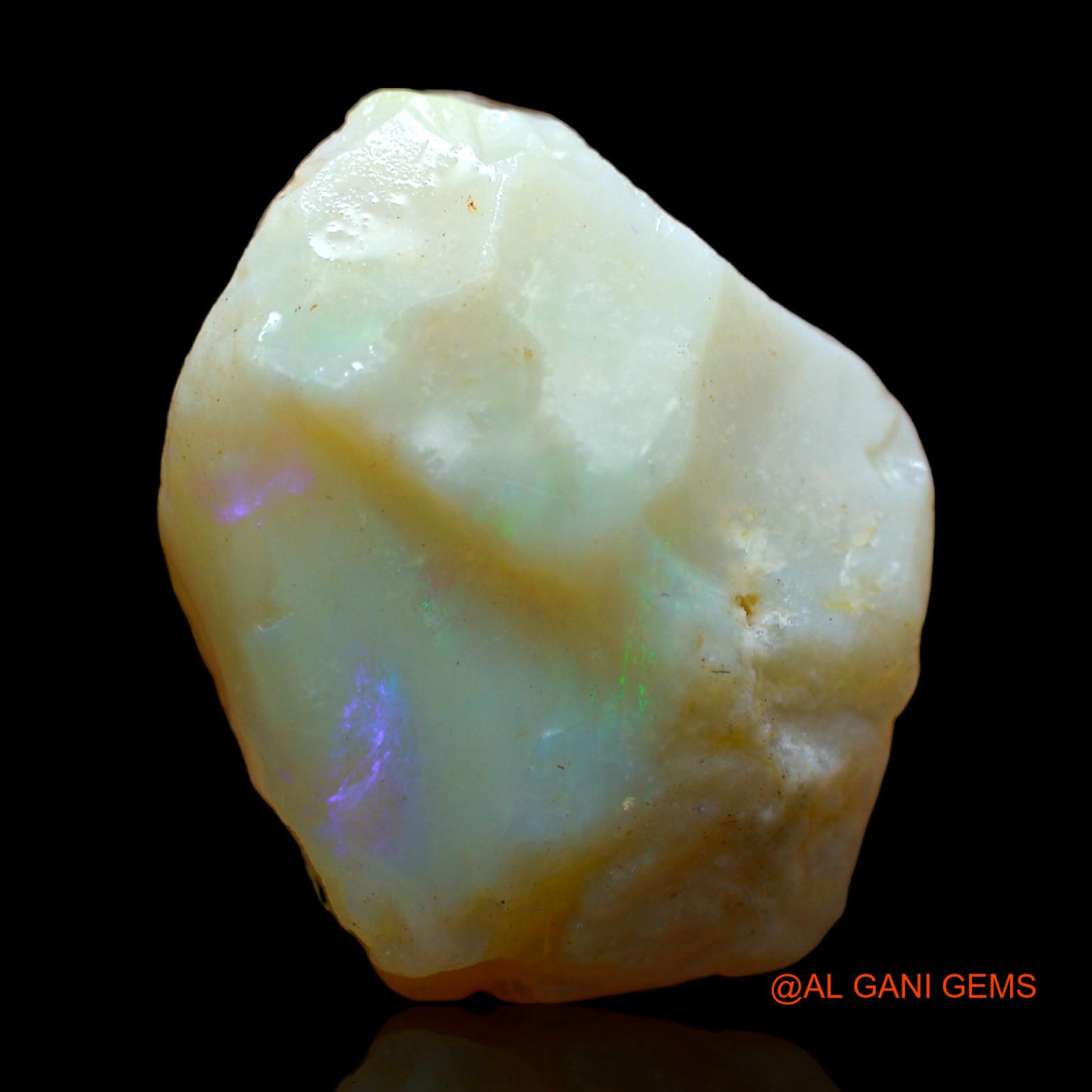 Natural Untreated Fire Opal Loose Gemstone Fancy Rough From Australia 43.00 Cts 28x22x14 mm RC-18