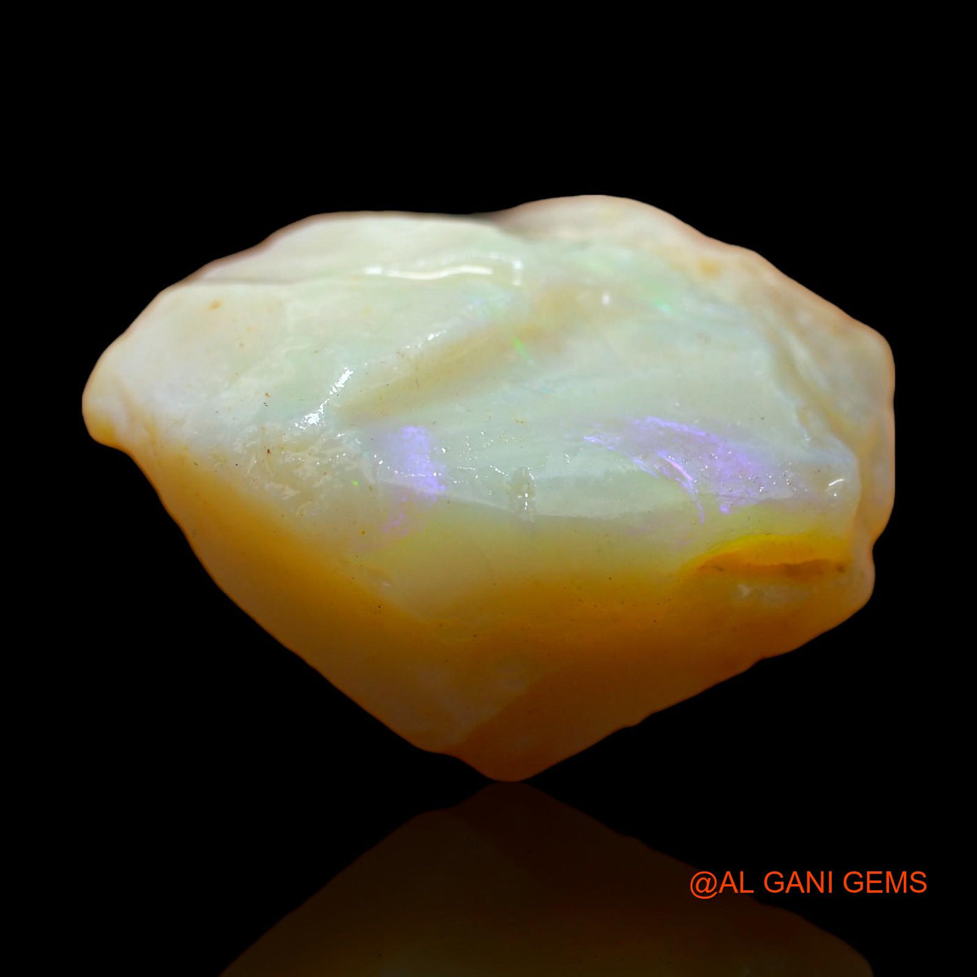 Natural Untreated Fire Opal Loose Gemstone Fancy Rough From Australia 43.00 Cts 28x22x14 mm RC-18
