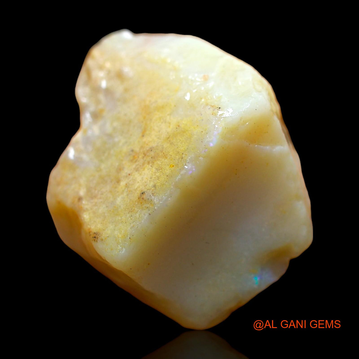 Natural Untreated Fire Opal Loose Gemstone Fancy Rough From Australia 43.00 Cts 28x22x14 mm RC-18