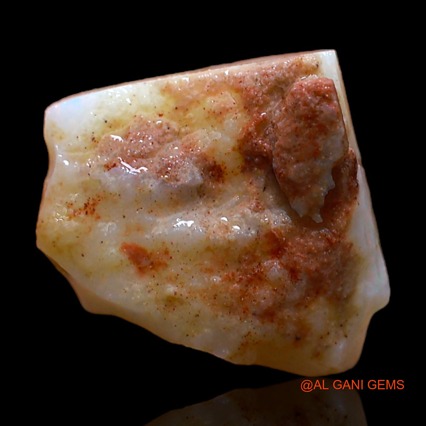 6.00 Cts Natural Australian Fire Opal Loose Gemstone Fancy Rough 13x12x6 mm RC-190