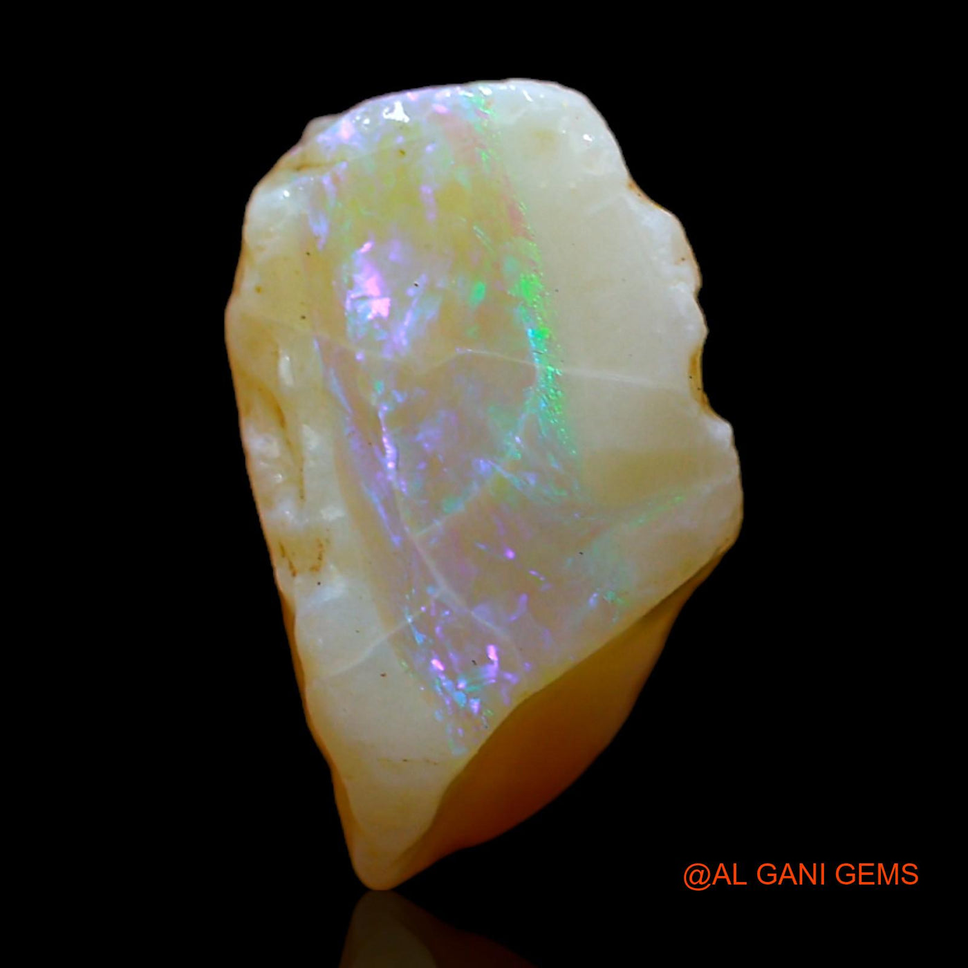 5.00 Cts Natural Australian Fire Opal Loose Gemstone Fancy Rough 14x9x8 mm RC-193
