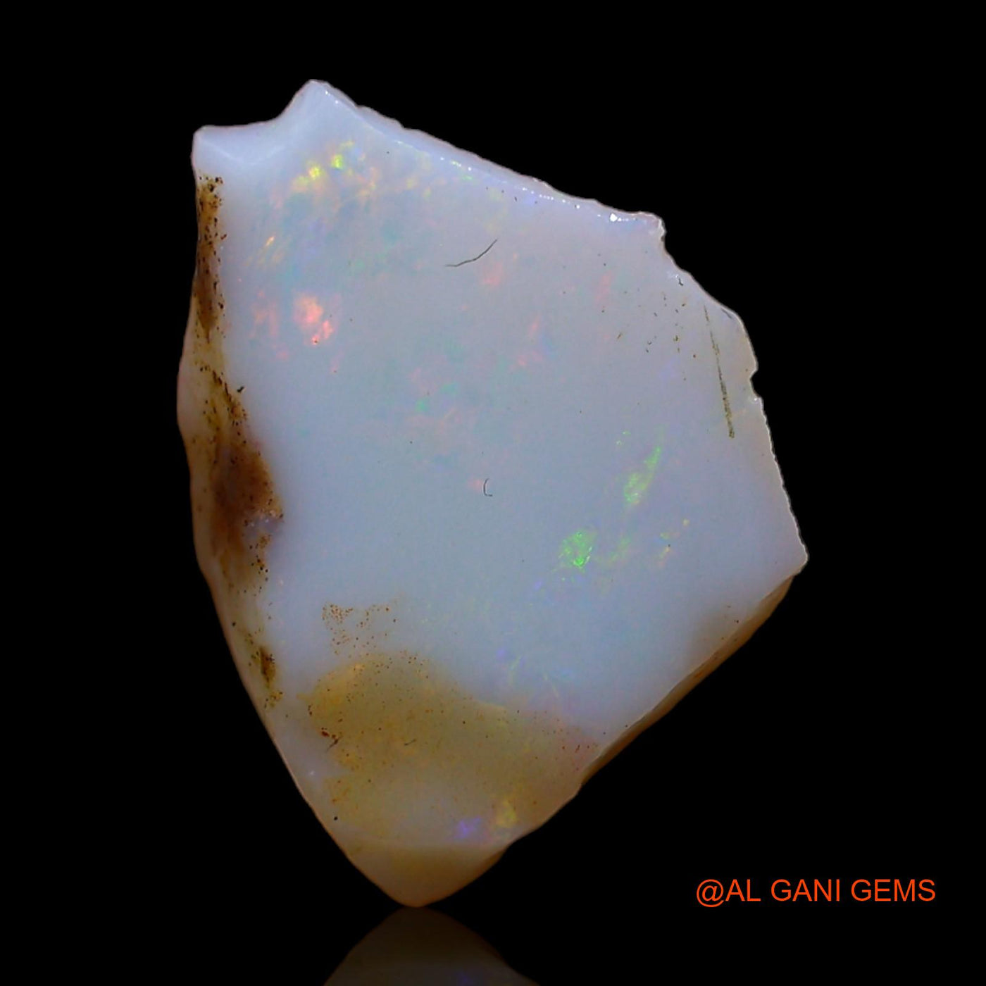 2.00 Cts Natural Australian Fire Opal Loose Gemstone Fancy Rough 14x12x3 mm RC-196