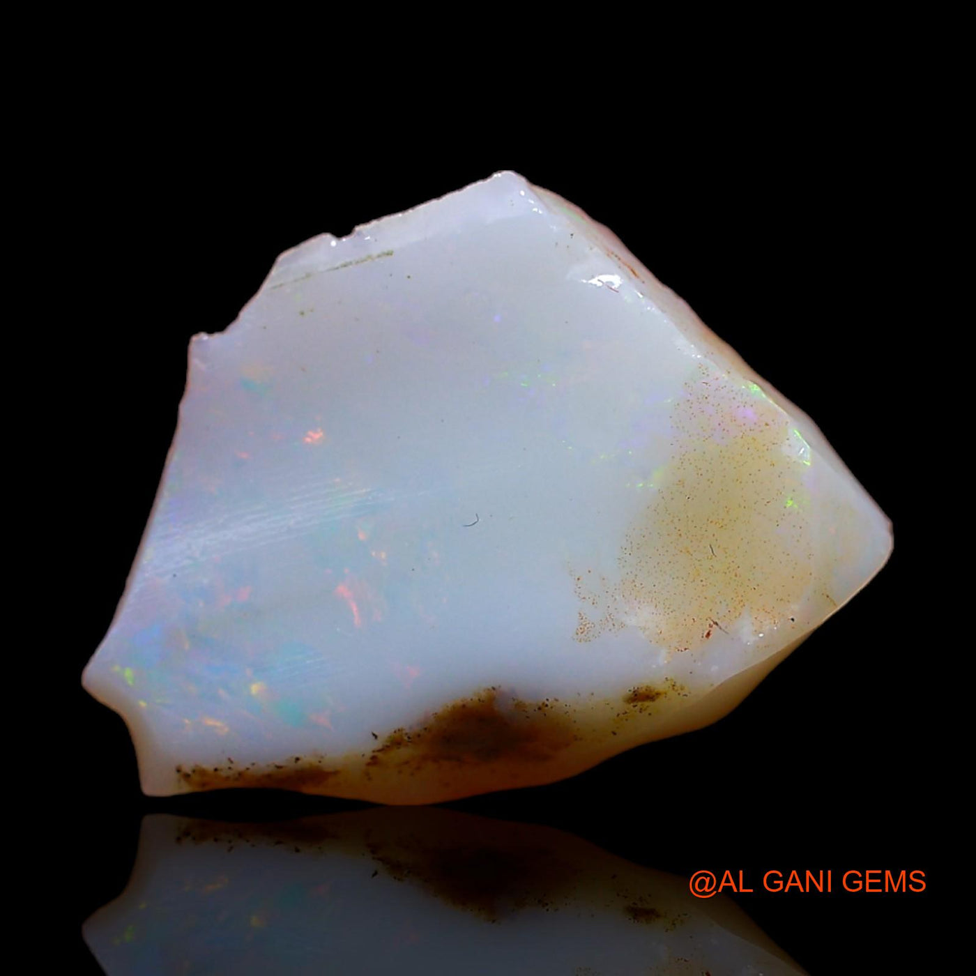 2.00 Cts Natural Australian Fire Opal Loose Gemstone Fancy Rough 14x12x3 mm RC-196