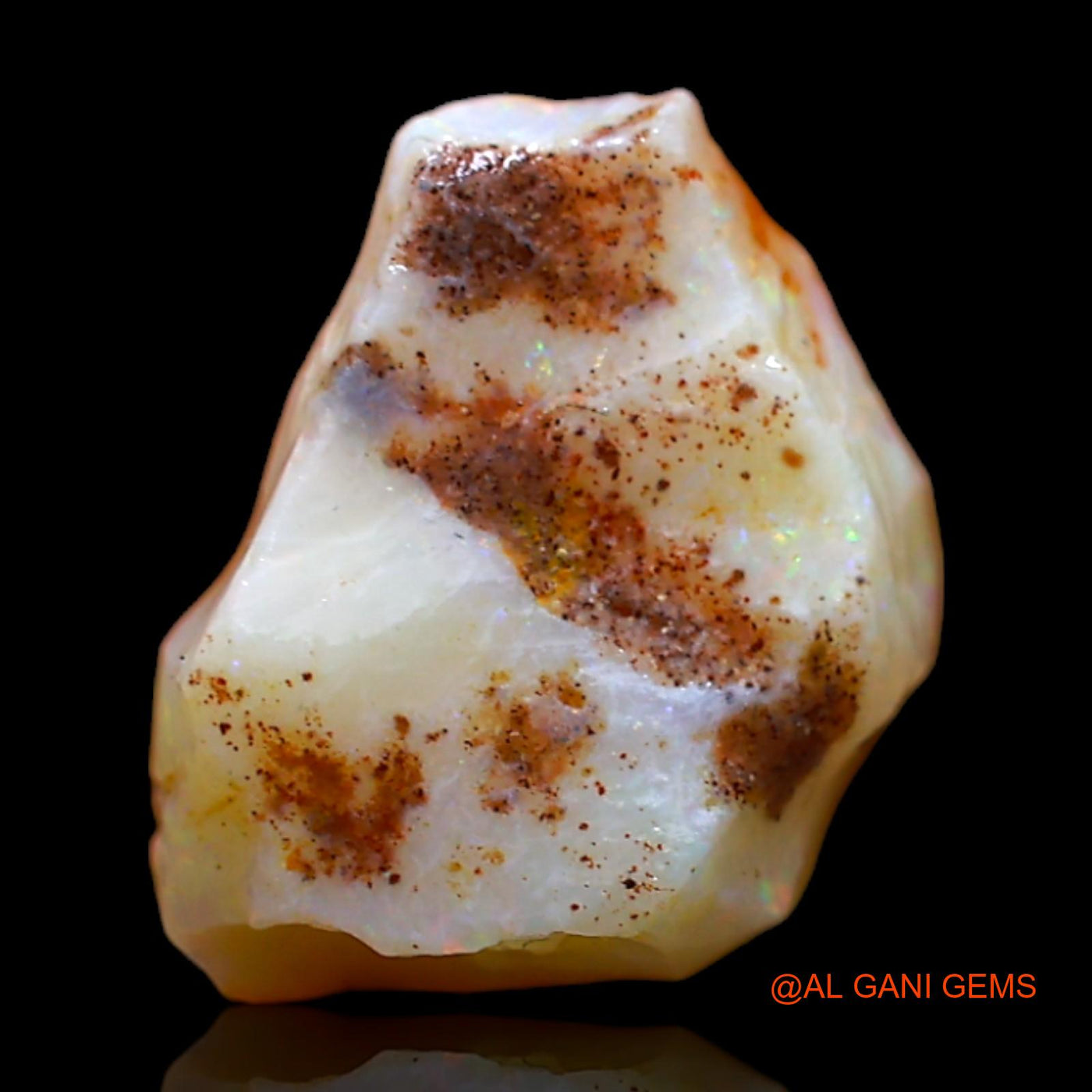 5.00 Cts Unheated Australian Fire Opal Loose Gemstone Fancy Rough Natural 13x10x7 mm RC-197
