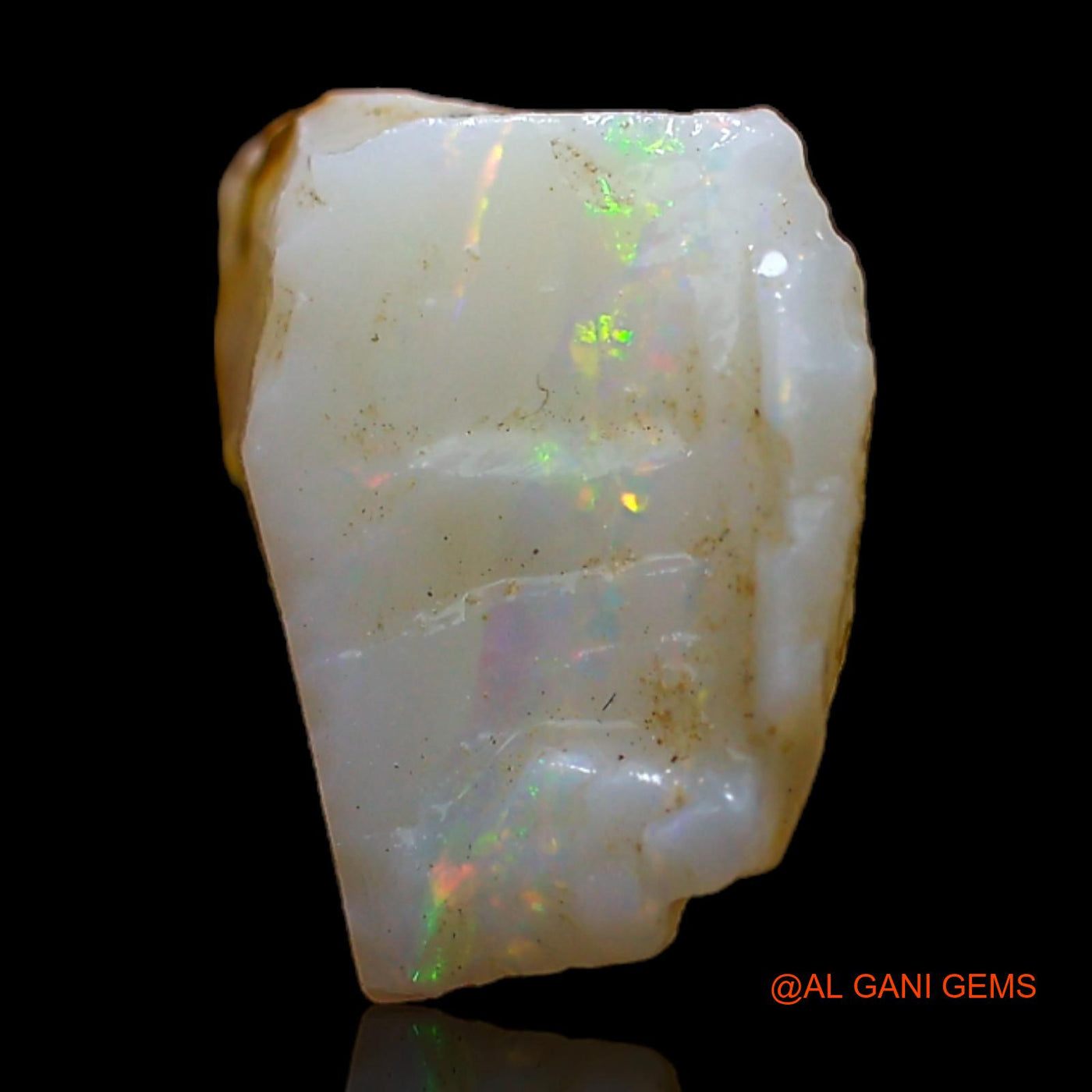 Natural Fire Opal Gemstone 5.00 Cts Loose Fancy Rough From Australia 14x11x6 mm RC-199