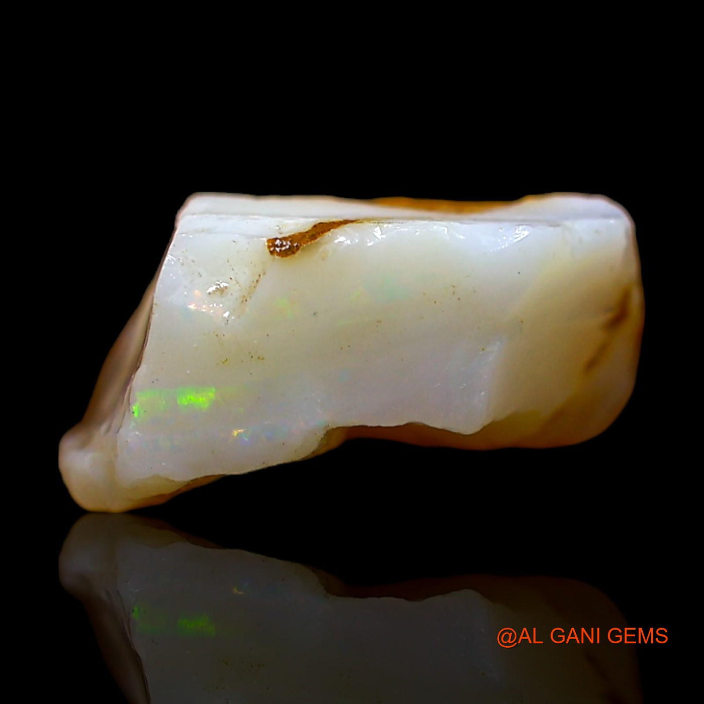Natural Fire Opal Gemstone 5.00 Cts Loose Fancy Rough From Australia 14x11x6 mm RC-199