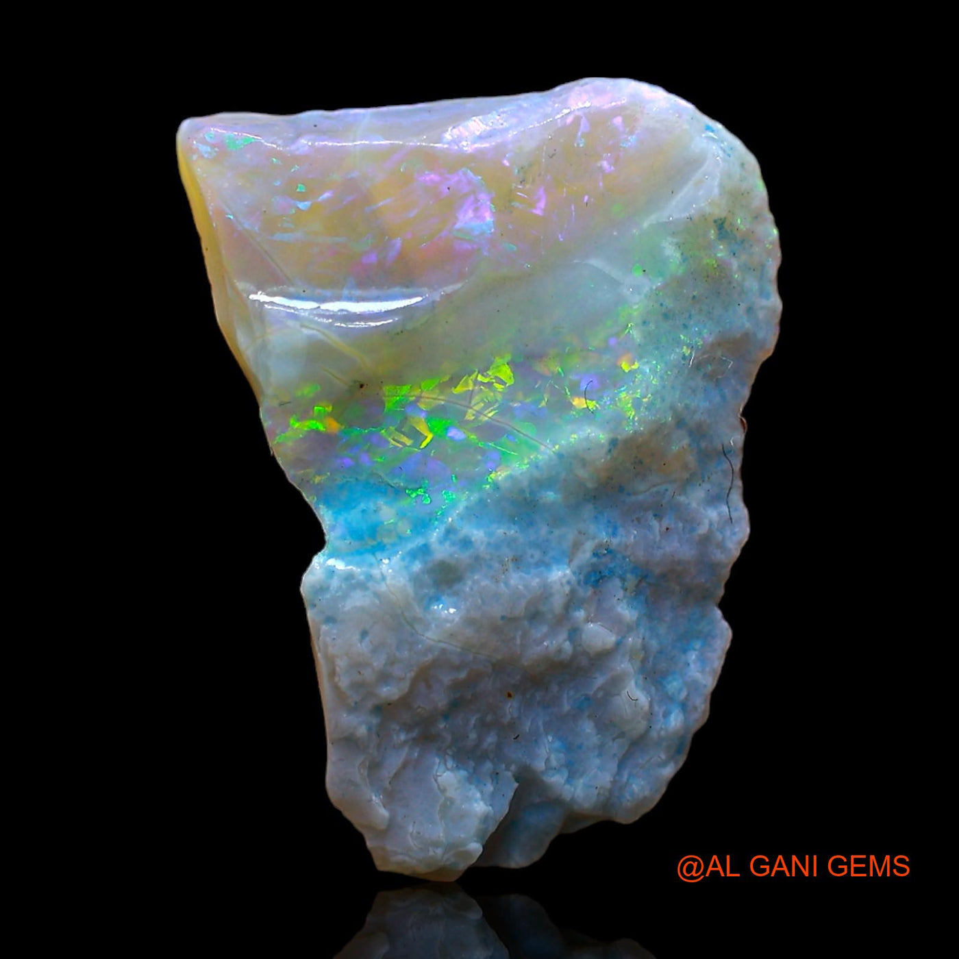 Natural Untreated Fire Opal Loose Gemstone Fancy Rough From Australia 5.00 Cts 18x13x3 mm RC-203