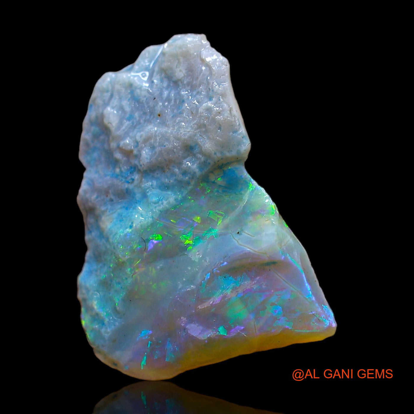 Natural Untreated Fire Opal Loose Gemstone Fancy Rough From Australia 5.00 Cts 18x13x3 mm RC-203