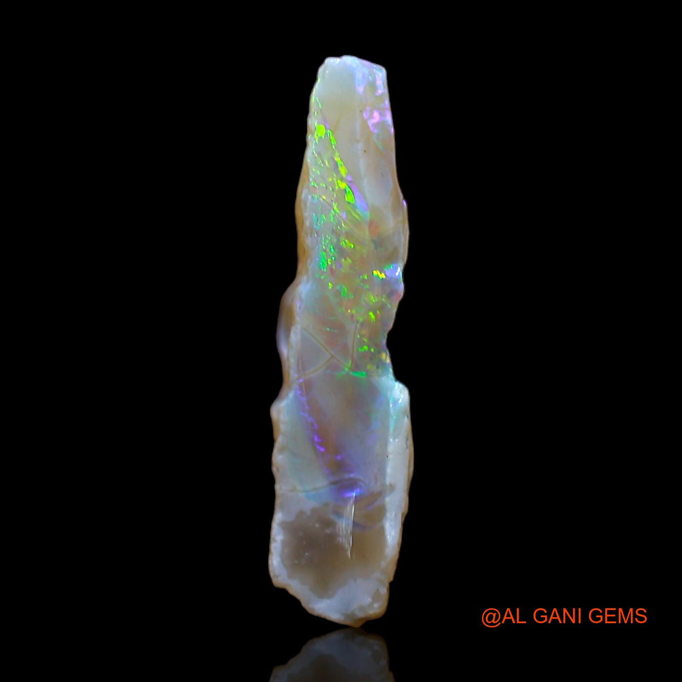 Natural Untreated Fire Opal Loose Gemstone Fancy Rough From Australia 5.00 Cts 18x13x3 mm RC-203