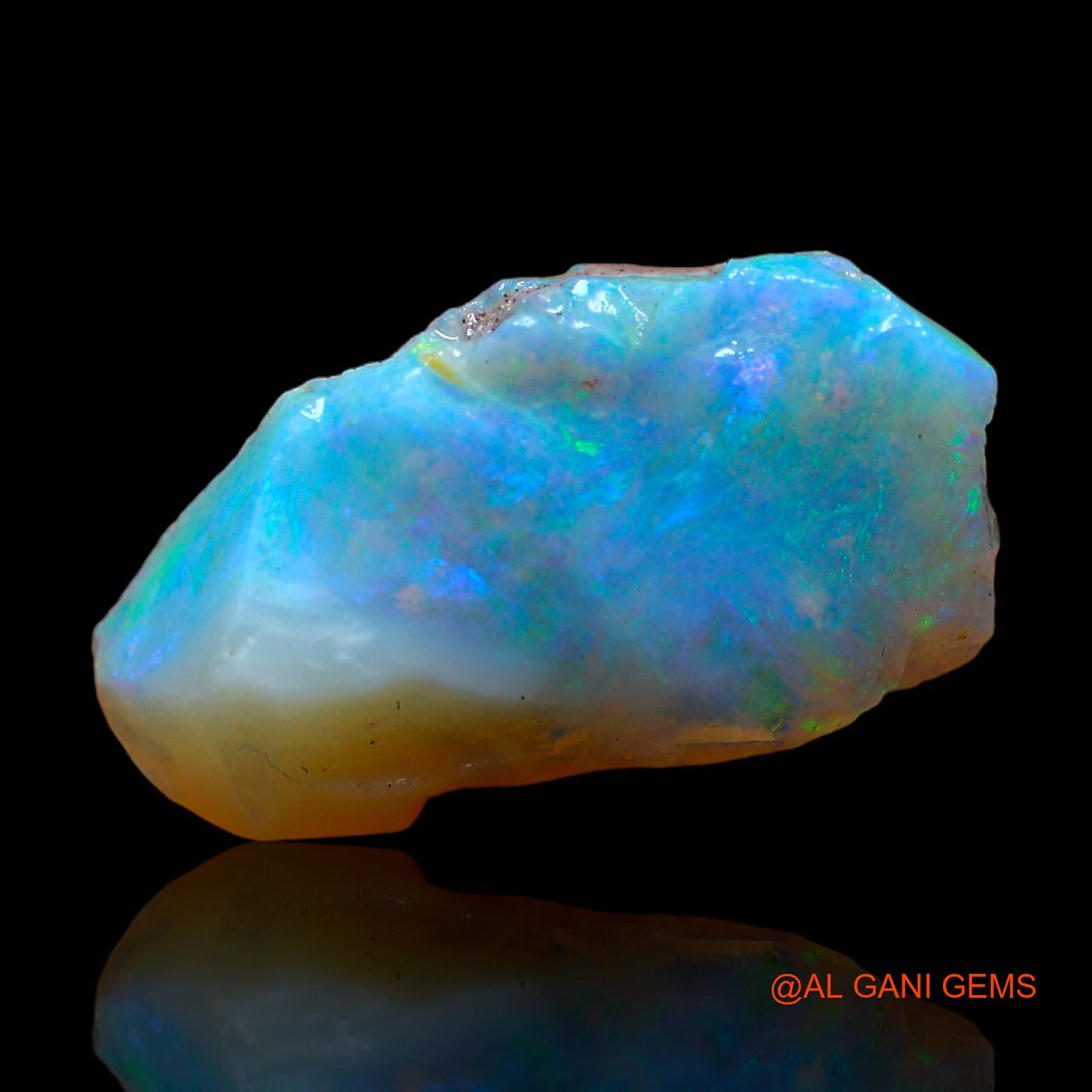 Natural Untreated Fire Opal Loose Gemstone Fancy Rough From Australia 7.00 Cts 21x11x7 mm RC-205