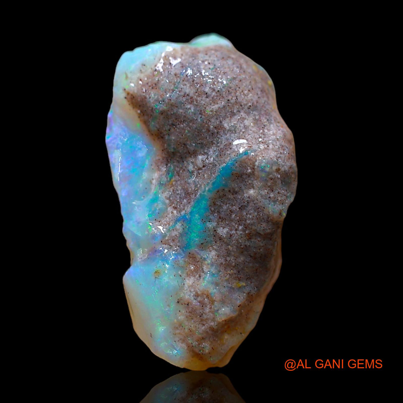 Natural Untreated Fire Opal Loose Gemstone Fancy Rough From Australia 7.00 Cts 21x11x7 mm RC-205