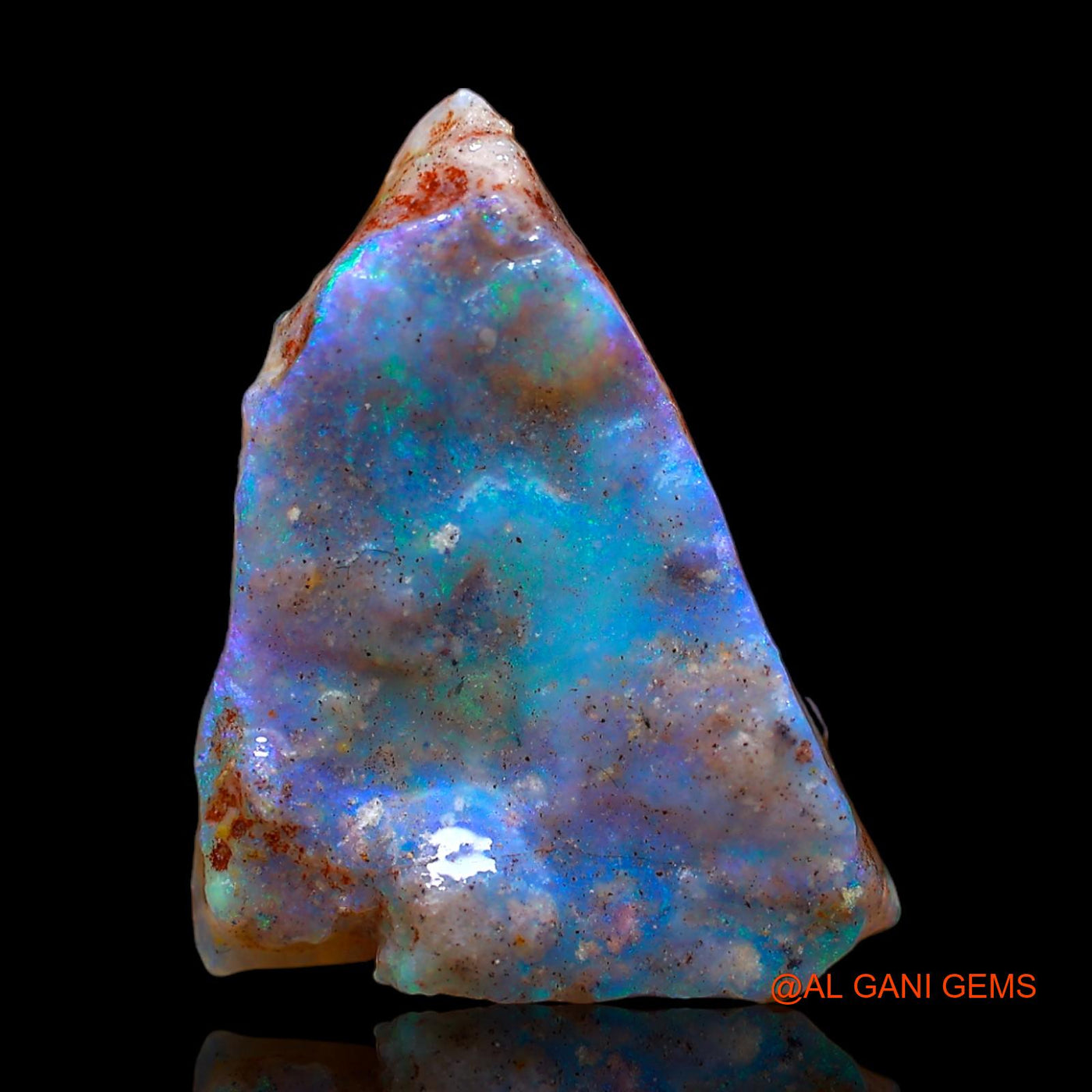 Natural Untreated Fire Opal Loose Gemstone Fancy Rough From Australia 7.00 Cts 20x15x4 mm RC-207