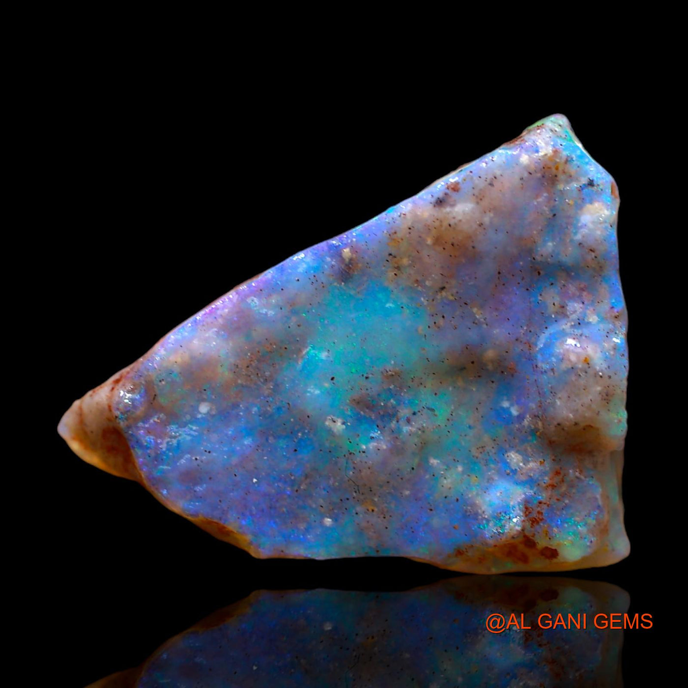 Natural Untreated Fire Opal Loose Gemstone Fancy Rough From Australia 7.00 Cts 20x15x4 mm RC-207