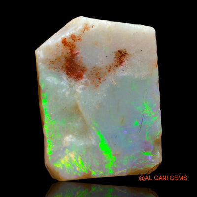 Natural Untreated Fire Opal Loose Gemstone Fancy Rough From Australia 9.00 Cts 19x14x5 mm RC-210
