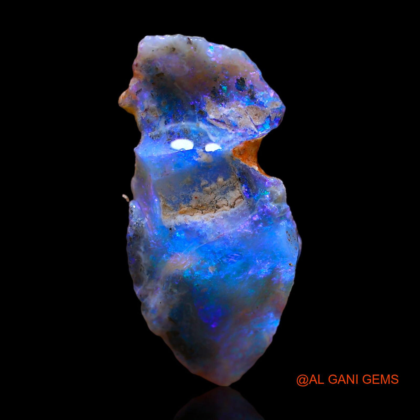 5.00 Cts Natural Australian Fire Opal Loose Gemstone Fancy Rough 22x10x5 mm RC-211