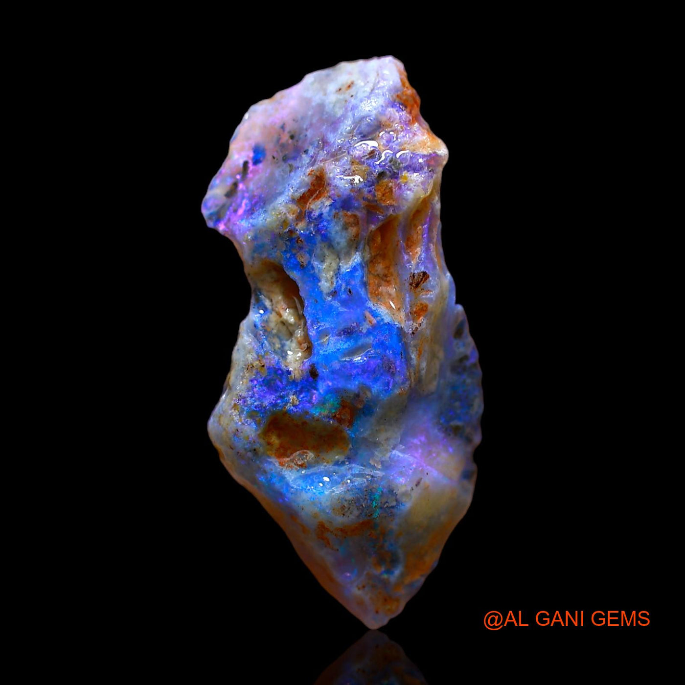 5.00 Cts Natural Australian Fire Opal Loose Gemstone Fancy Rough 22x10x5 mm RC-211