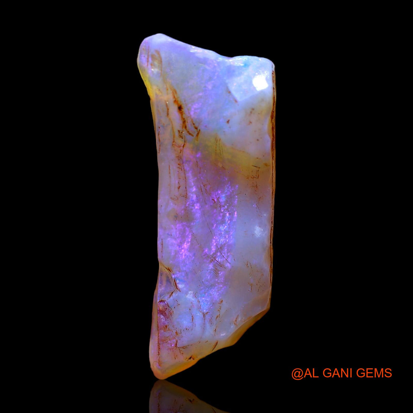 7.00 Cts Natural Australian Fire Opal Loose Gemstone Fancy Rough 26x10x3 mm RC-222