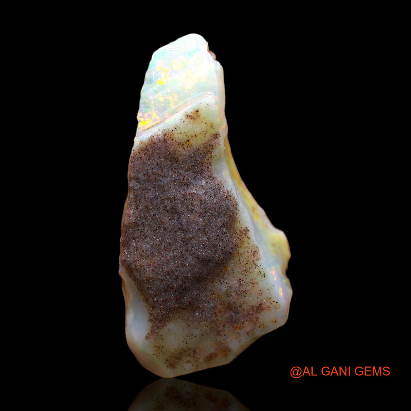 Natural Fire Opal Gemstone 8.00 Cts Loose Fancy Rough From Australia 26x12x5 mm RC-223