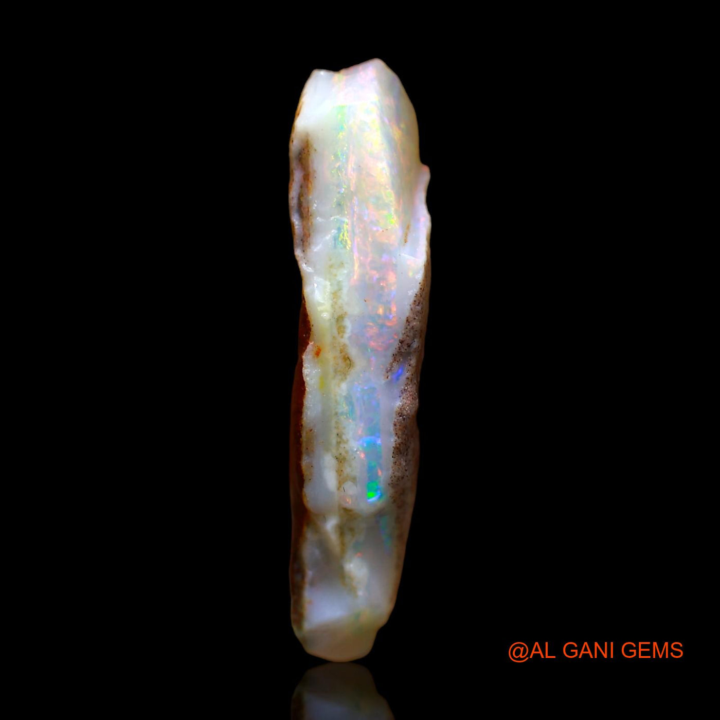 Natural Fire Opal Gemstone 8.00 Cts Loose Fancy Rough From Australia 26x12x5 mm RC-223