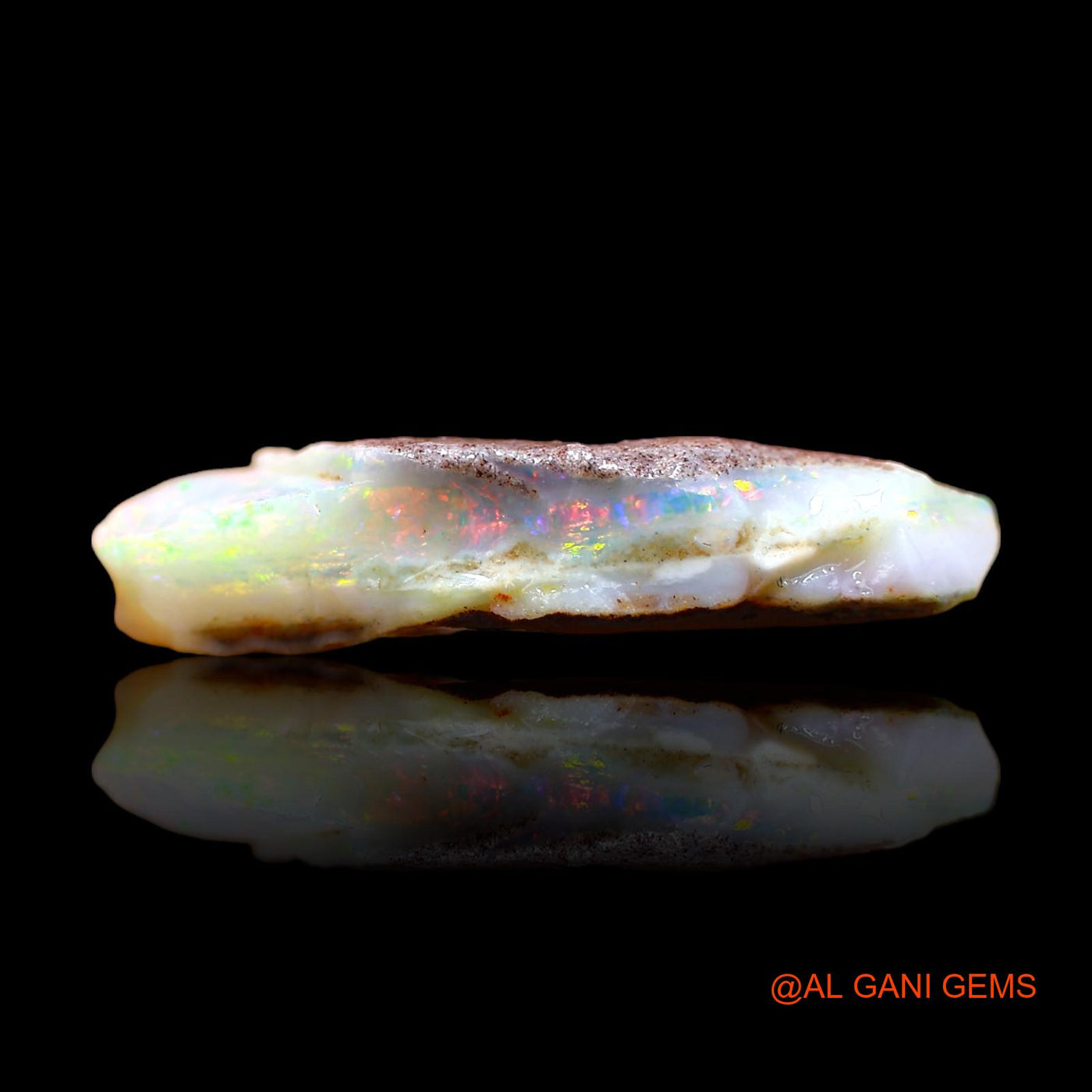 Natural Fire Opal Gemstone 8.00 Cts Loose Fancy Rough From Australia 26x12x5 mm RC-223