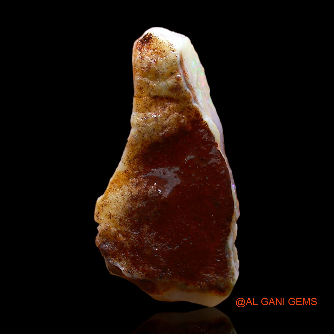 Natural Fire Opal Gemstone 8.00 Cts Loose Fancy Rough From Australia 26x12x5 mm RC-223