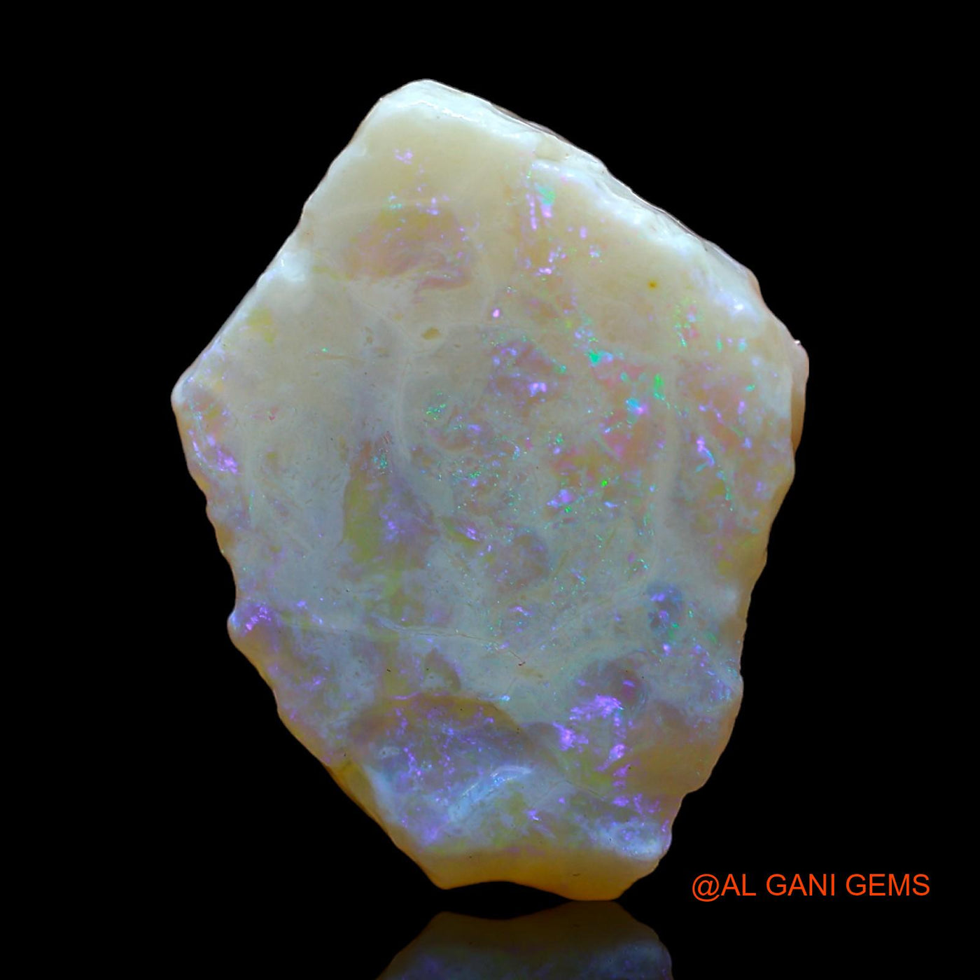 Natural Fire Opal Gemstone 8.00 Cts Loose Fancy Rough From Australia 22x16x3 mm RC-228