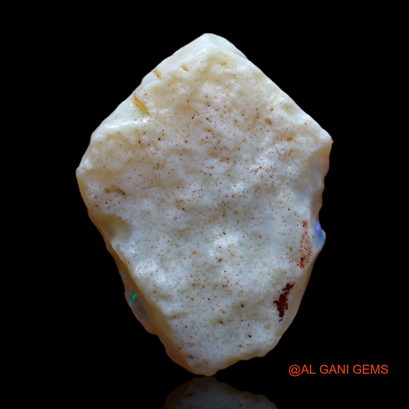 Natural Fire Opal Gemstone 8.00 Cts Loose Fancy Rough From Australia 22x16x3 mm RC-228