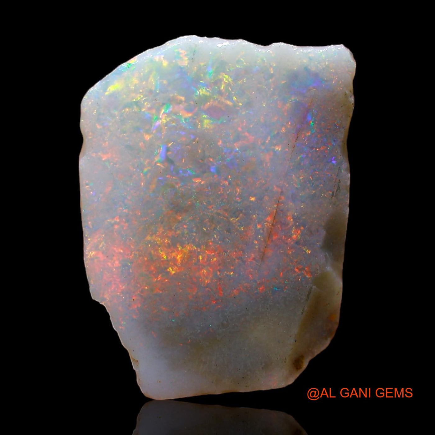 Natural Fire Opal Gemstone 6.00 Cts Loose Fancy Rough From Australia 19x14x3 mm RC-229