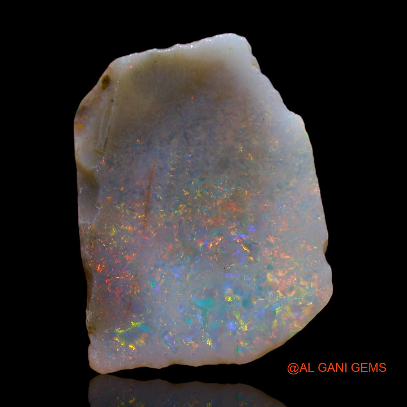 Natural Fire Opal Gemstone 6.00 Cts Loose Fancy Rough From Australia 19x14x3 mm RC-229