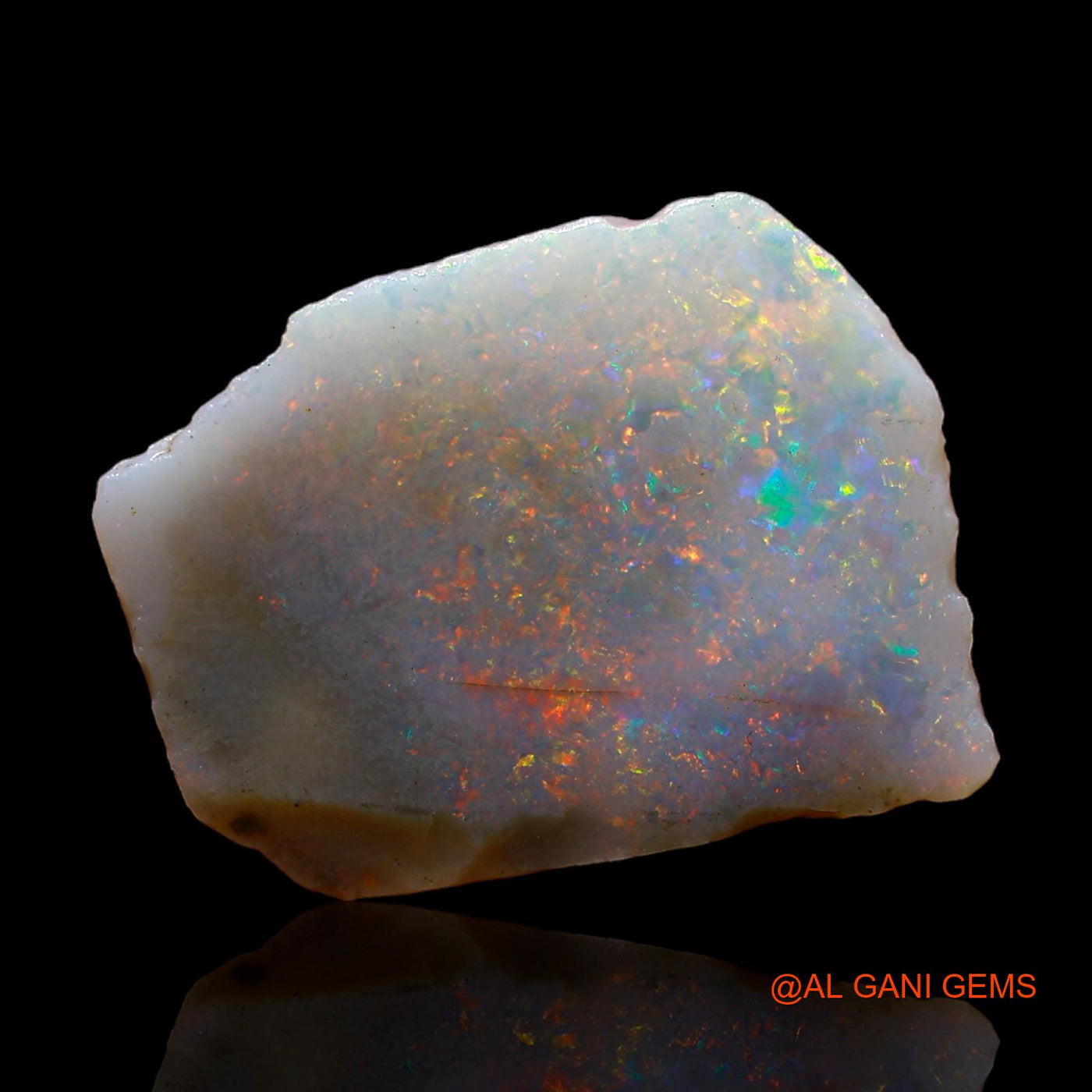 Natural Fire Opal Gemstone 6.00 Cts Loose Fancy Rough From Australia 19x14x3 mm RC-229
