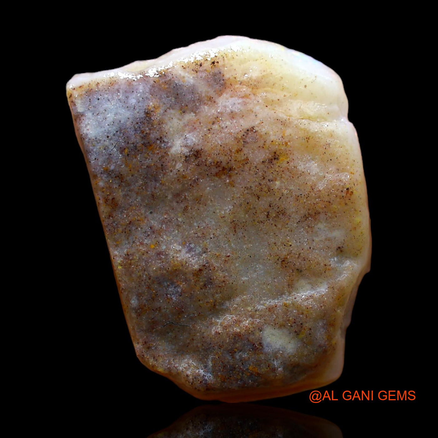 Natural Fire Opal Gemstone 6.00 Cts Loose Fancy Rough From Australia 19x14x3 mm RC-229