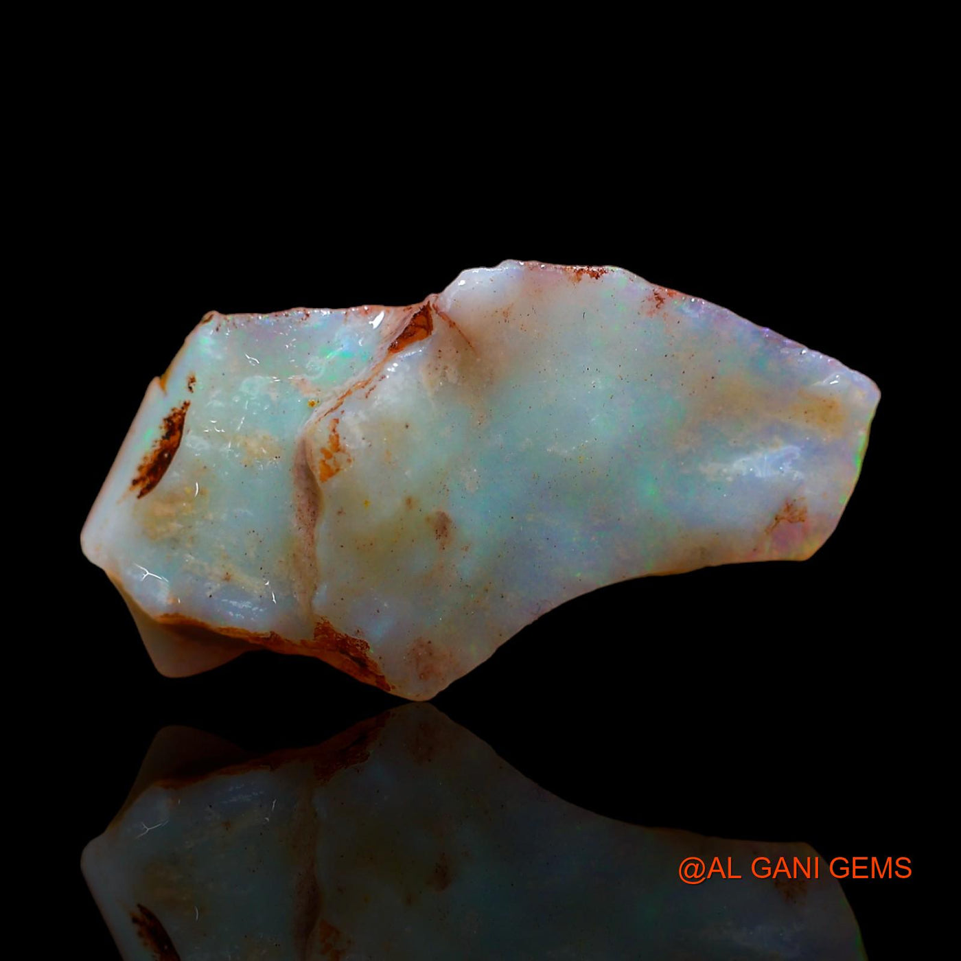 Natural Untreated Fire Opal Loose Gemstone Fancy Rough From Australia 7.00 Cts 23x12x6 mm RC-234
