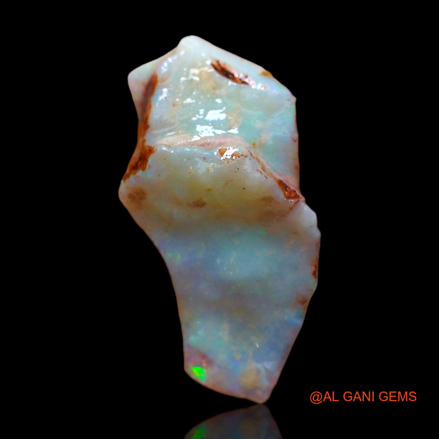 Natural Untreated Fire Opal Loose Gemstone Fancy Rough From Australia 7.00 Cts 23x12x6 mm RC-234