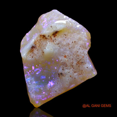 Natural Untreated Fire Opal Loose Gemstone Fancy Rough From Australia 5.00 Cts 17x15x3 mm RC-244